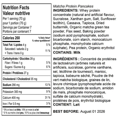 Matcha High Protein Pancake Mix