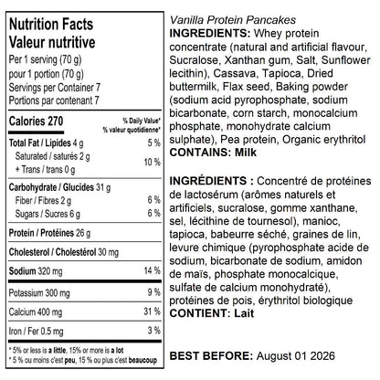 Vanilla High Protein Pancake Mix